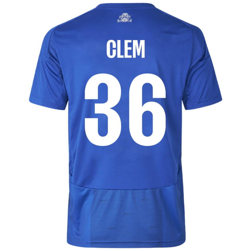 Niño Camiseta William Clem #36 Blanco Azul 2ª Equipación 2024/25 La Camisa México