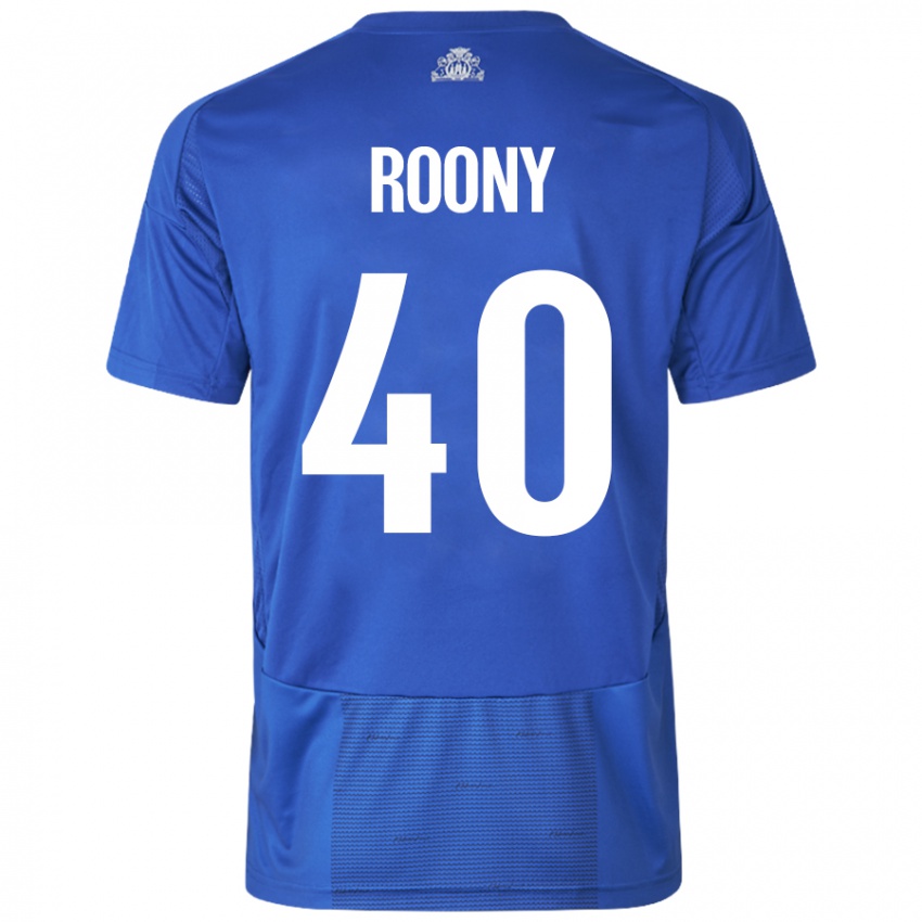 Niño Camiseta Roony Bardghji #40 Blanco Azul 2ª Equipación 2024/25 La Camisa México