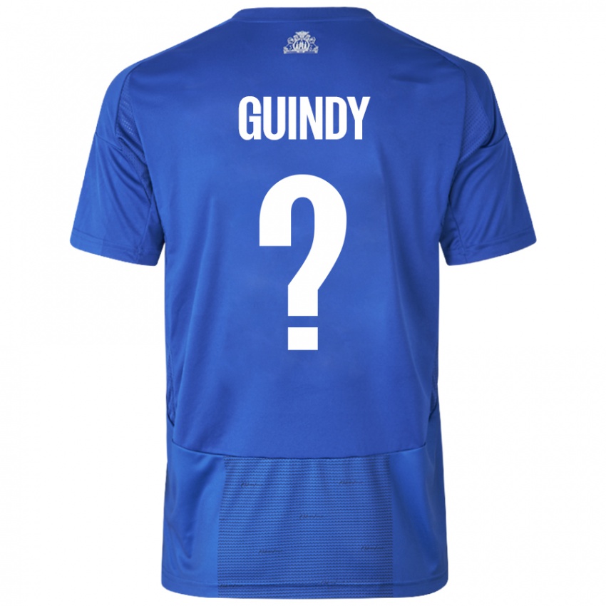 Niño Camiseta Eliot Guindy #0 Blanco Azul 2ª Equipación 2024/25 La Camisa México