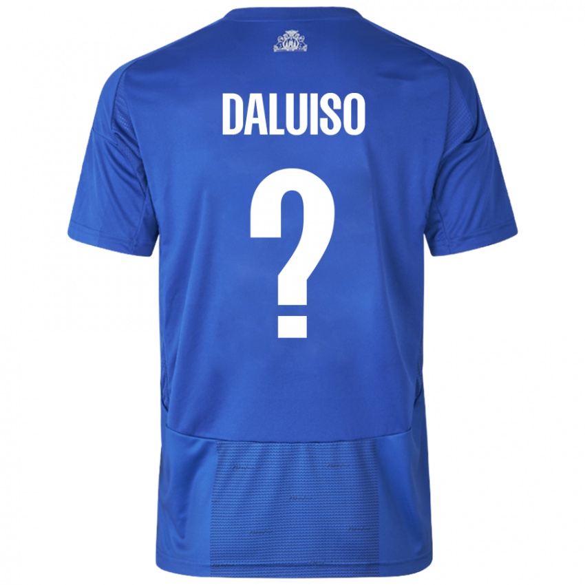 Niño Camiseta Christoffer Daluiso #0 Blanco Azul 2ª Equipación 2024/25 La Camisa México