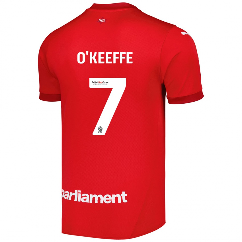 Hombre Camiseta Corey O'keeffe #7 Rojo 1ª Equipación 2024/25 La Camisa México