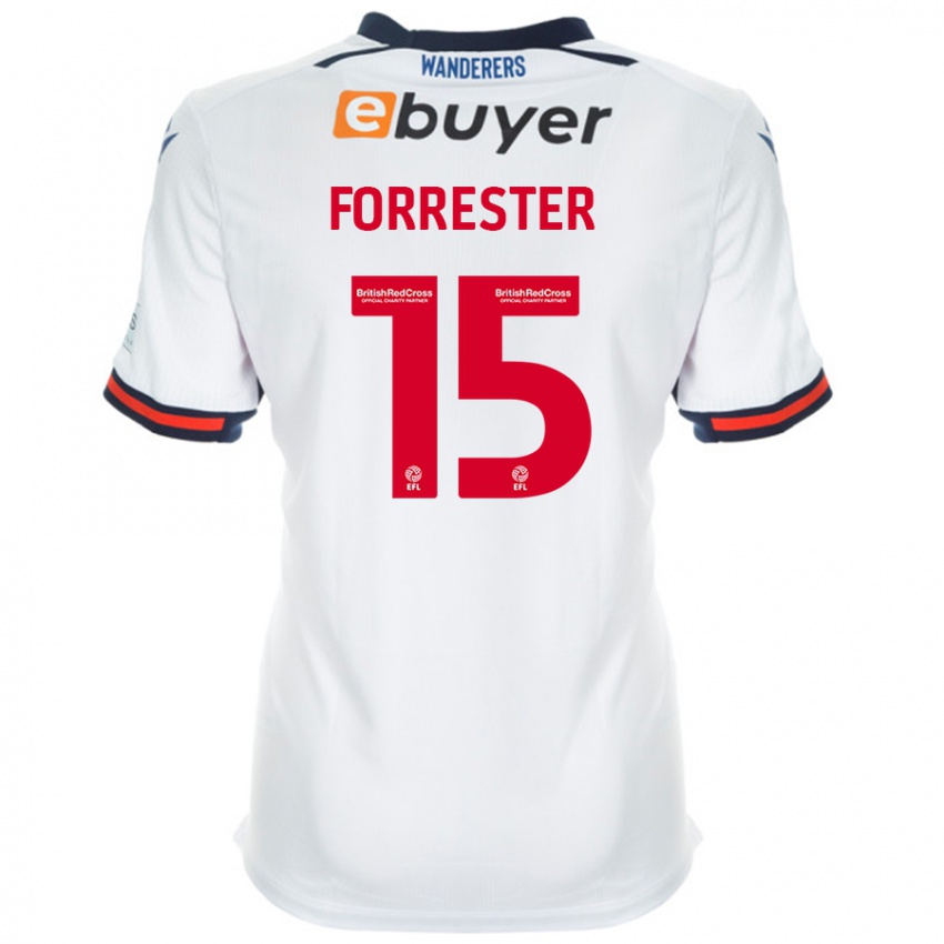 Hombre Camiseta Will Forrester #15 Blanco 1ª Equipación 2024/25 La Camisa México