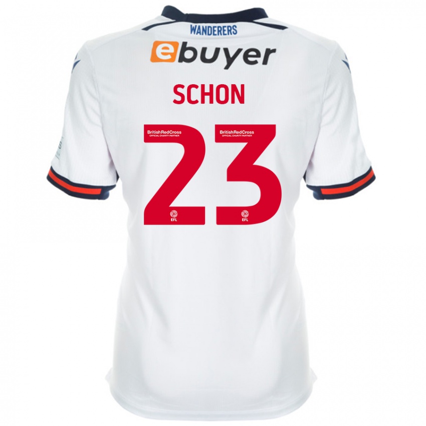 Hombre Camiseta Szabolcs Schön #23 Blanco 1ª Equipación 2024/25 La Camisa México