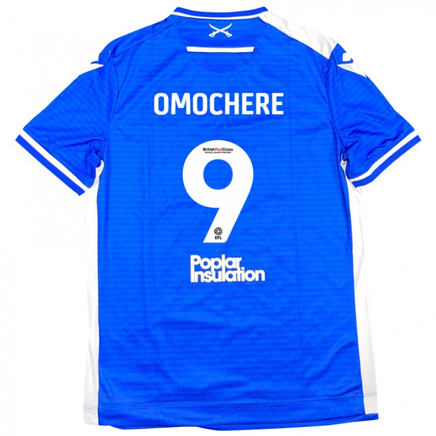 Hombre Camiseta Promise Omochere #9 Azul Blanco 1ª Equipación 2024/25 La Camisa México