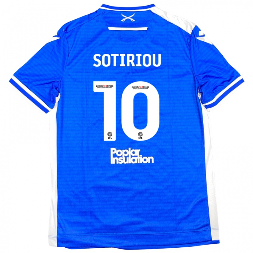 Hombre Camiseta Ruel Sotiriou #10 Azul Blanco 1ª Equipación 2024/25 La Camisa México