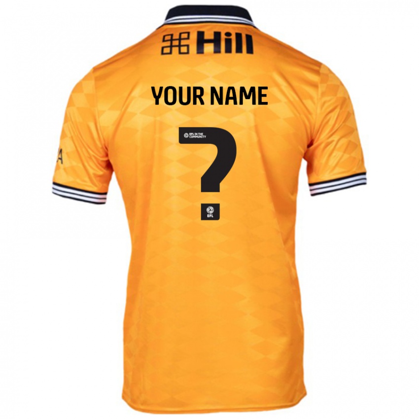 Hombre Camiseta Su Nombre #0 Naranja 1ª Equipación 2024/25 La Camisa México