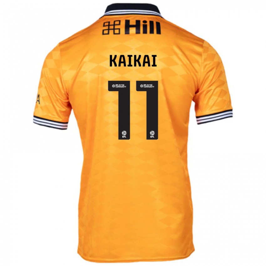 Hombre Camiseta Sullay Kaikai #11 Naranja 1ª Equipación 2024/25 La Camisa México