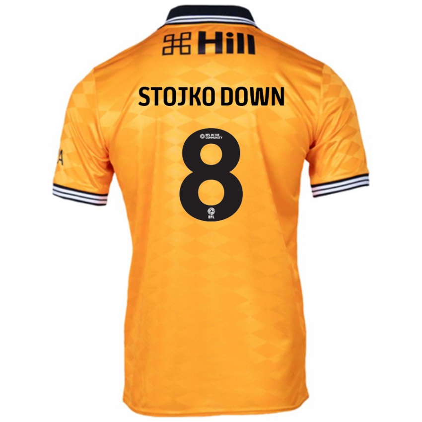 Hombre Camiseta Alysha Stojko-Down #8 Naranja 1ª Equipación 2024/25 La Camisa México