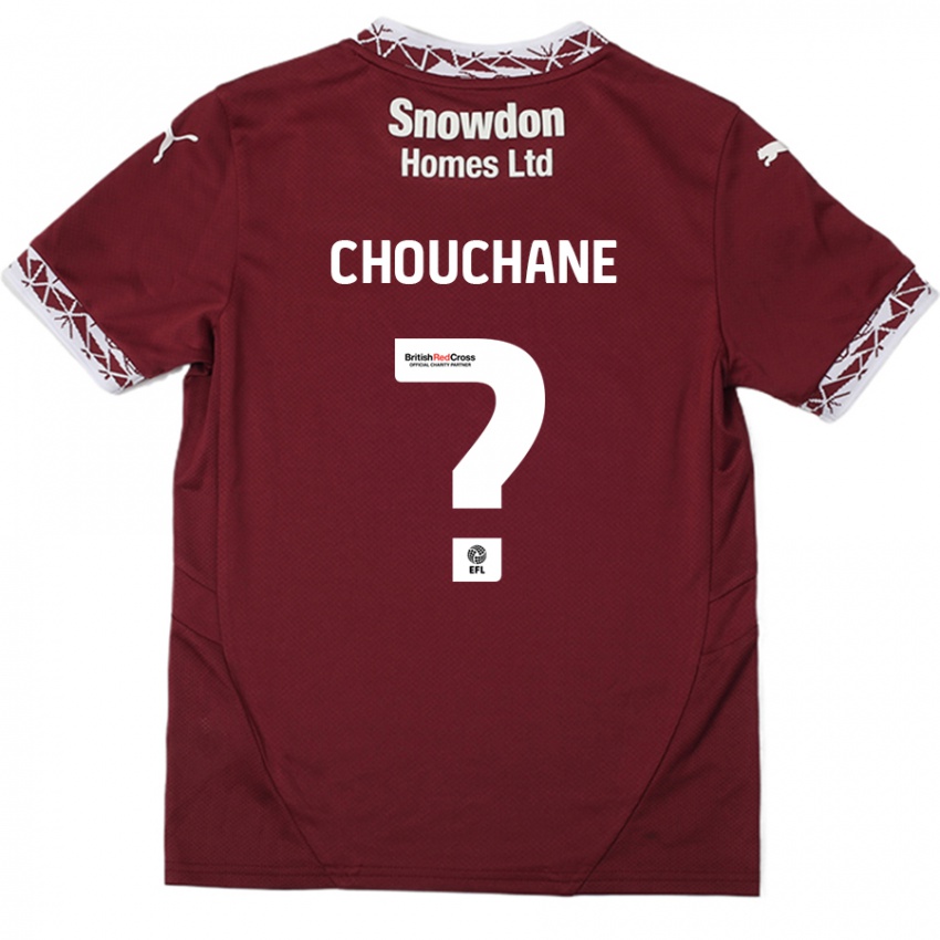 Hombre Camiseta Samy Chouchane #0 Borgoña 1ª Equipación 2024/25 La Camisa México