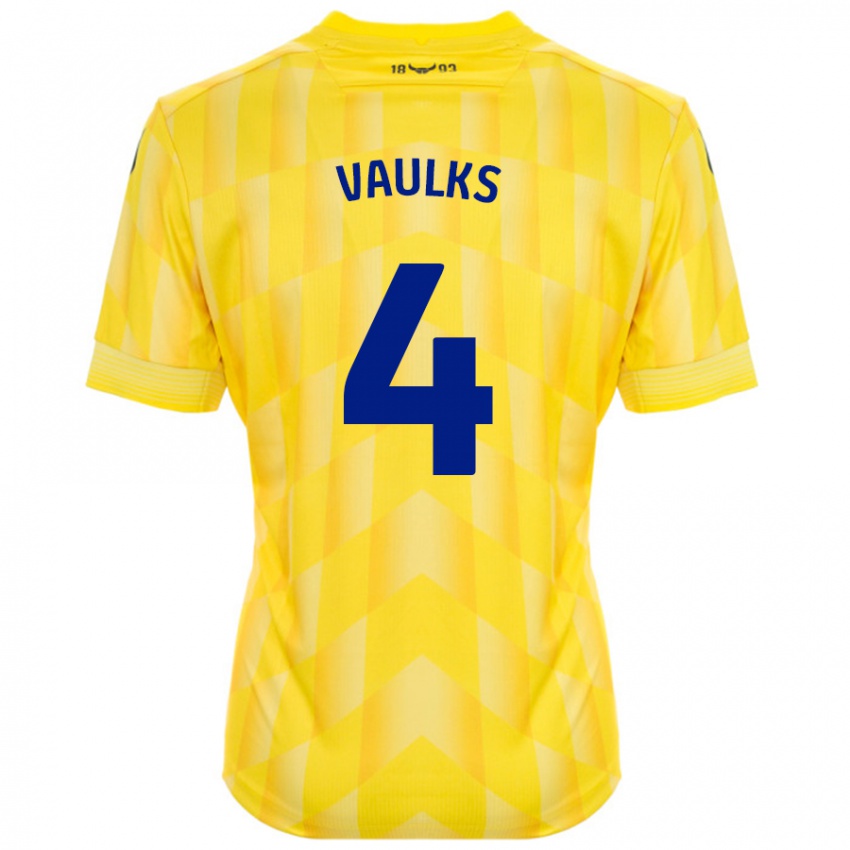 Hombre Camiseta Will Vaulks #4 Amarillo 1ª Equipación 2024/25 La Camisa México