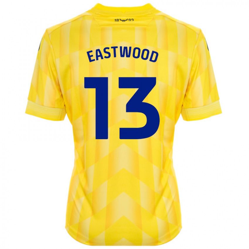 Hombre Camiseta Simon Eastwood #13 Amarillo 1ª Equipación 2024/25 La Camisa México