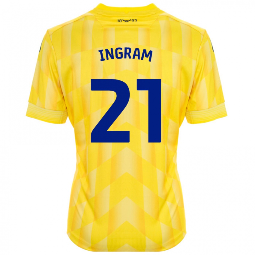 Hombre Camiseta Matt Ingram #21 Amarillo 1ª Equipación 2024/25 La Camisa México