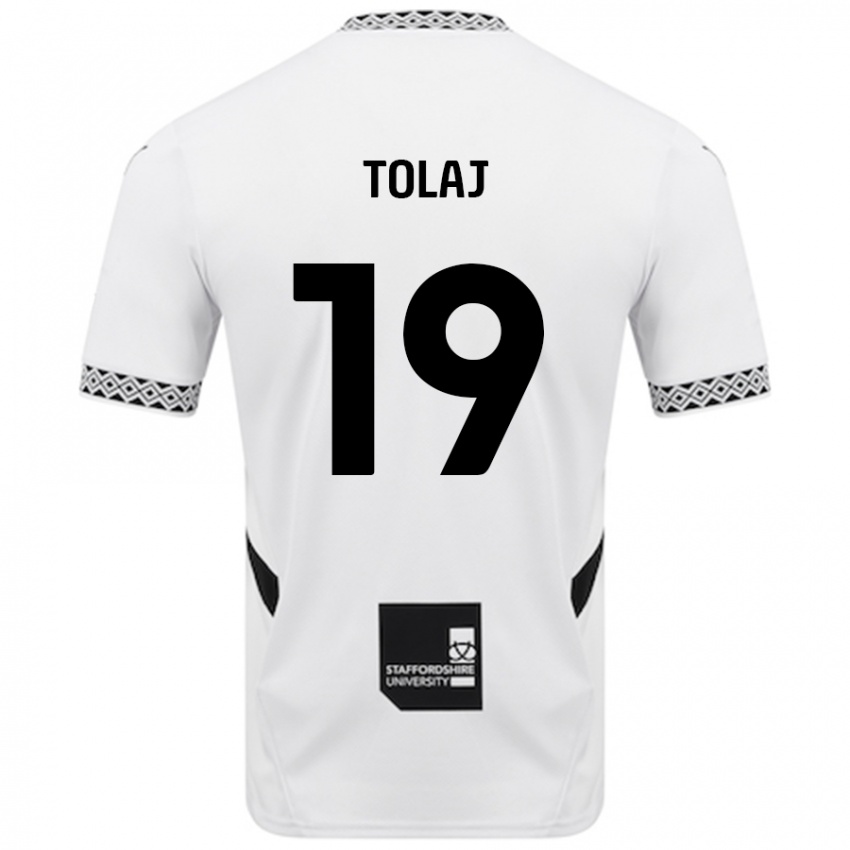 Hombre Camiseta Lorent Tolaj #19 Blanco 1ª Equipación 2024/25 La Camisa México