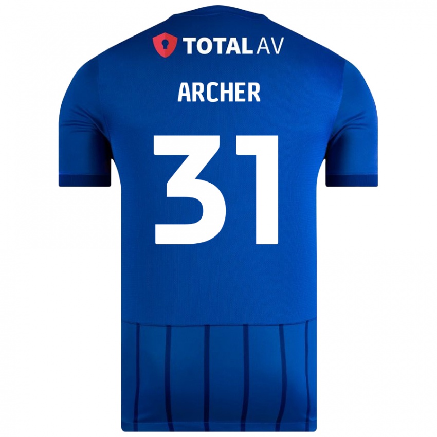 Hombre Camiseta Jordan Archer #31 Azul 1ª Equipación 2024/25 La Camisa México