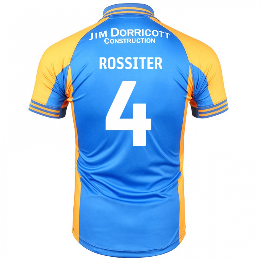 Hombre Camiseta Jordan Rossiter #4 Azul Ámbar 1ª Equipación 2024/25 La Camisa México