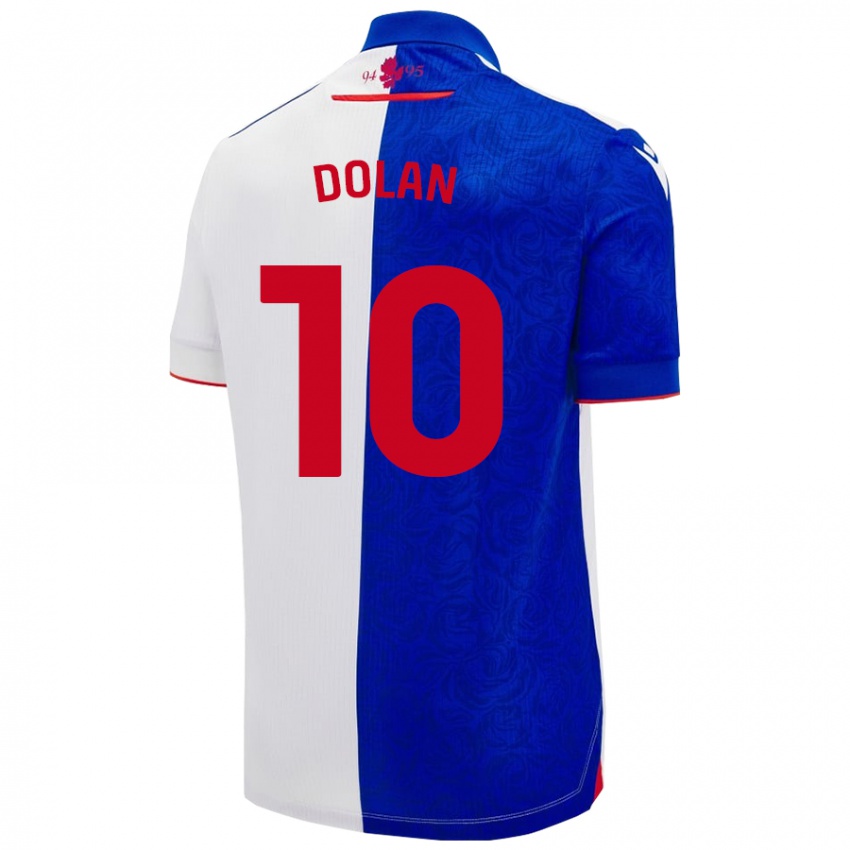 Hombre Camiseta Tyrhys Dolan #10 Azul Cielo Blanco 1ª Equipación 2024/25 La Camisa México