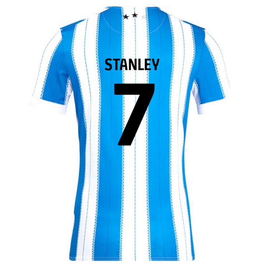 Hombre Camiseta Katie Stanley #7 Azul Blanco 1ª Equipación 2024/25 La Camisa México