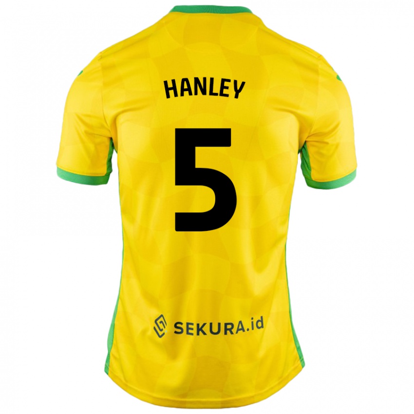 Hombre Camiseta Grant Hanley #5 Amarillo Verde 1ª Equipación 2024/25 La Camisa México