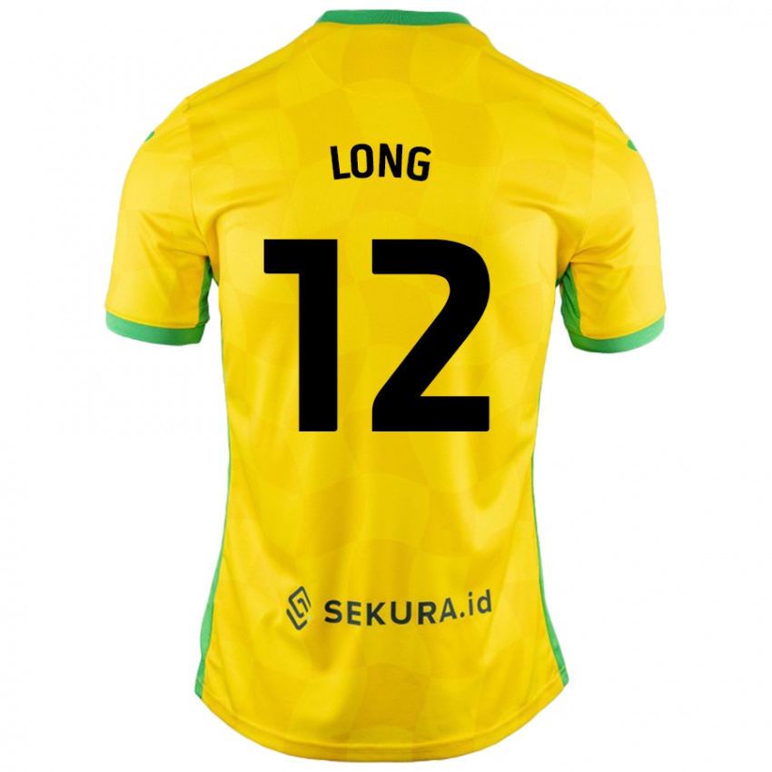 Hombre Camiseta George Long #12 Amarillo Verde 1ª Equipación 2024/25 La Camisa México