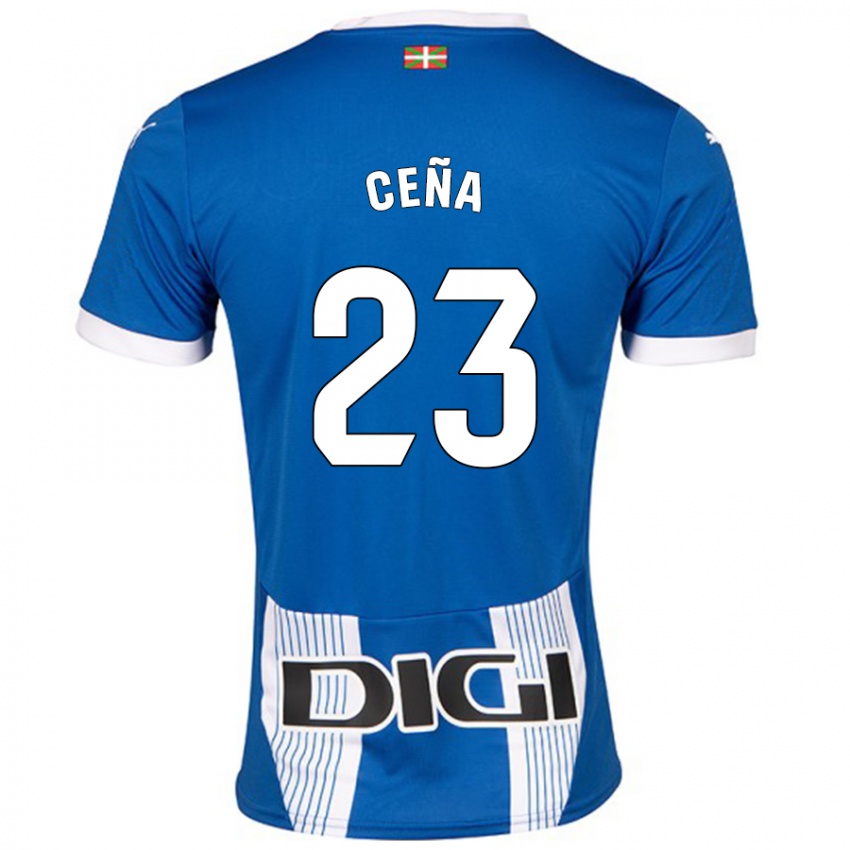 Hombre Camiseta Marcos Ceña #23 Azul 1ª Equipación 2024/25 La Camisa México