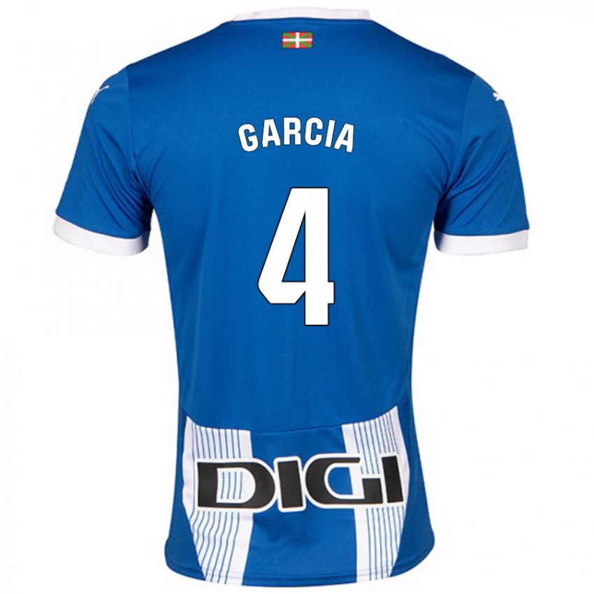 Hombre Camiseta Pichi García #4 Azul 1ª Equipación 2024/25 La Camisa México