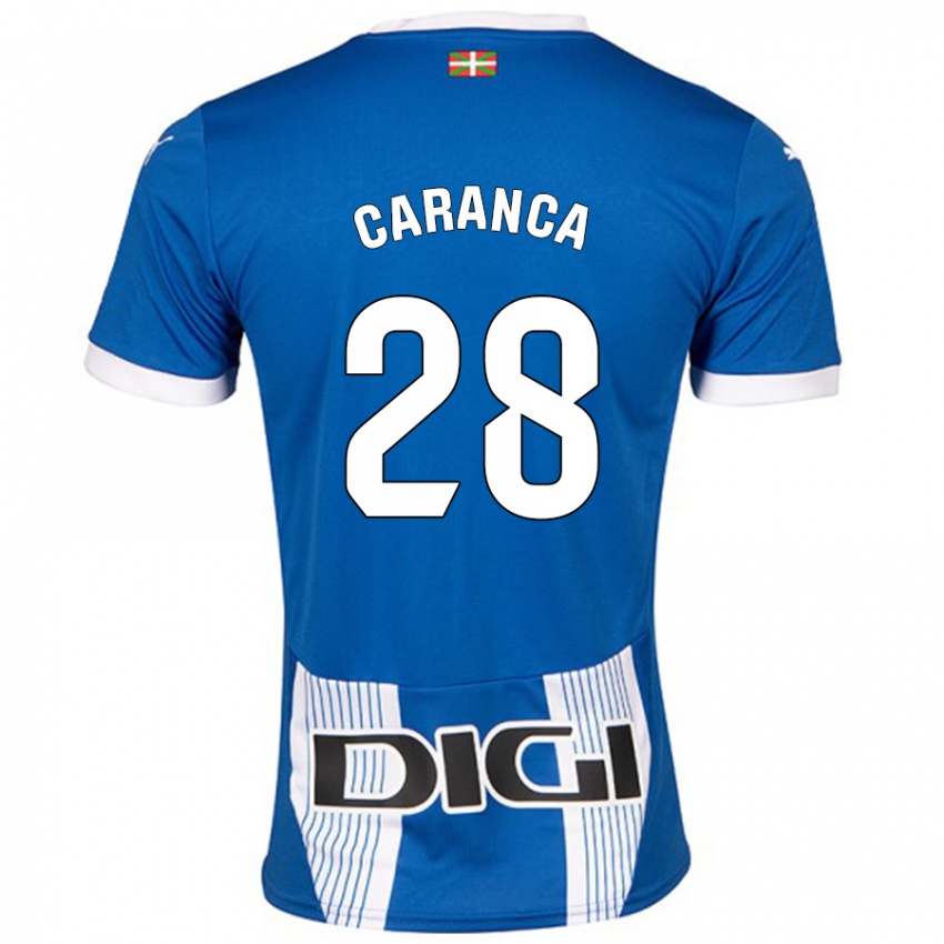 Hombre Camiseta Sara Caranca #28 Azul 1ª Equipación 2024/25 La Camisa México