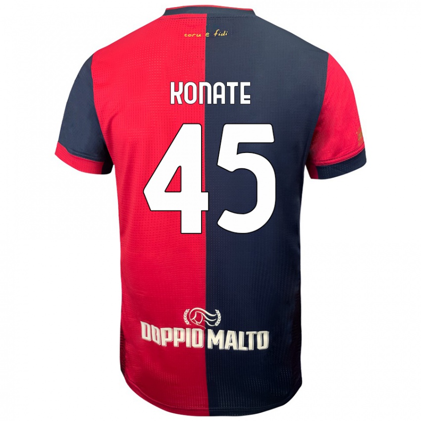 Hombre Camiseta Ismael Konate #45 Rojo Azul Más Oscuro 1ª Equipación 2024/25 La Camisa México