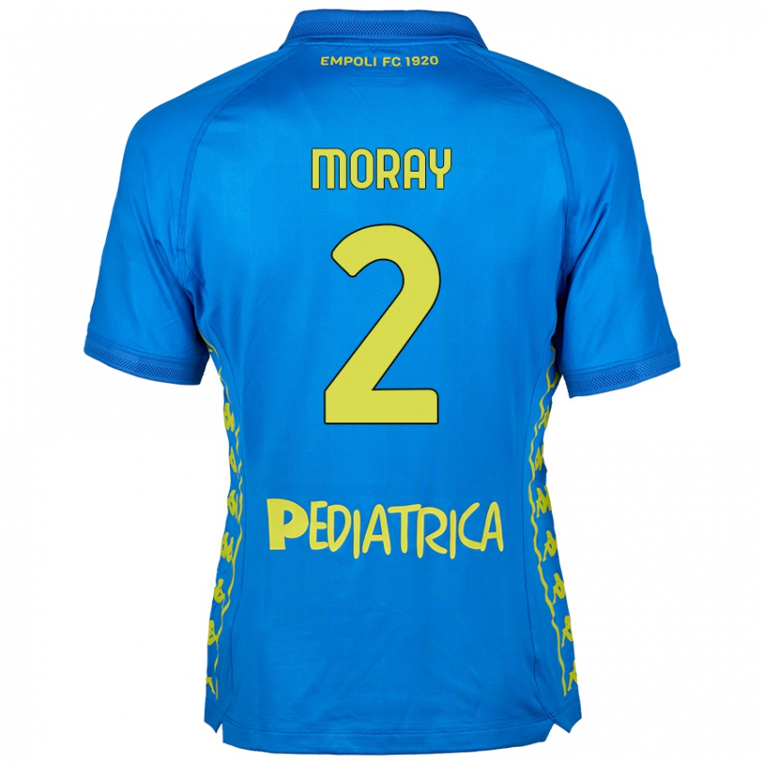 Hombre Camiseta Jeremy Moray #2 Azul 1ª Equipación 2024/25 La Camisa México