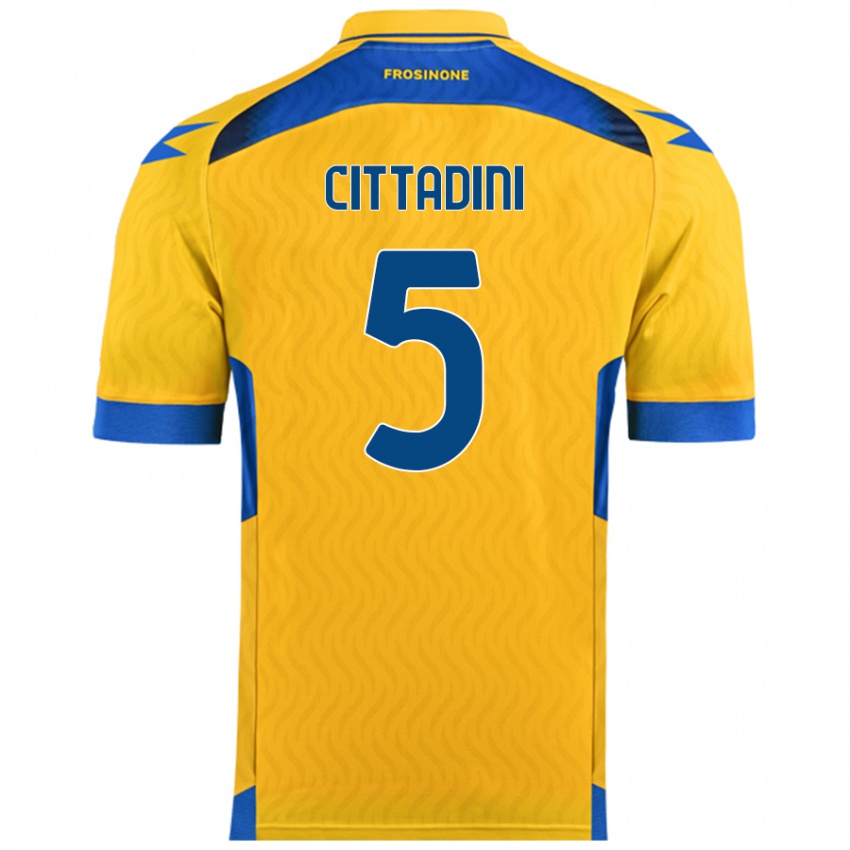 Hombre Camiseta Giorgio Cittadini #5 Amarillo 1ª Equipación 2024/25 La Camisa México