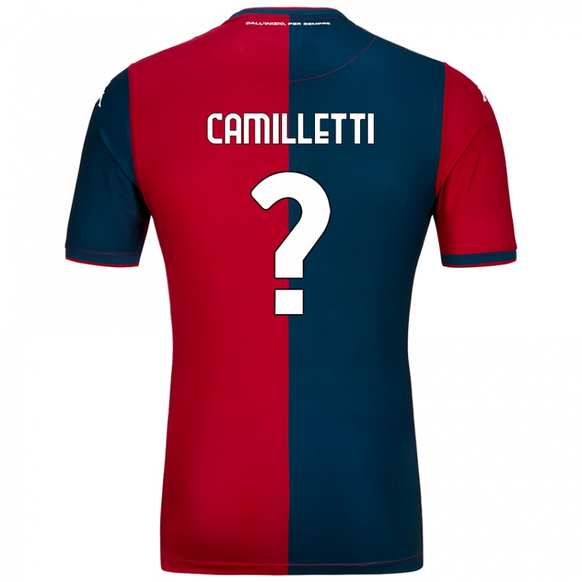 Hombre Camiseta Giovanni Camilletti #0 Rojo Azul Oscuro 1ª Equipación 2024/25 La Camisa México