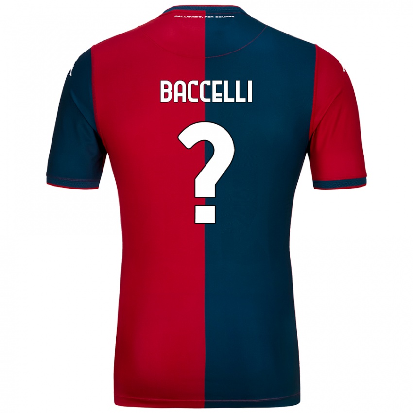 Hombre Camiseta Pietro Baccelli #0 Rojo Azul Oscuro 1ª Equipación 2024/25 La Camisa México