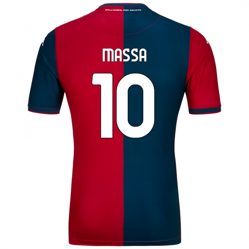 Hombre Camiseta Alessandra Massa #10 Rojo Azul Oscuro 1ª Equipación 2024/25 La Camisa México