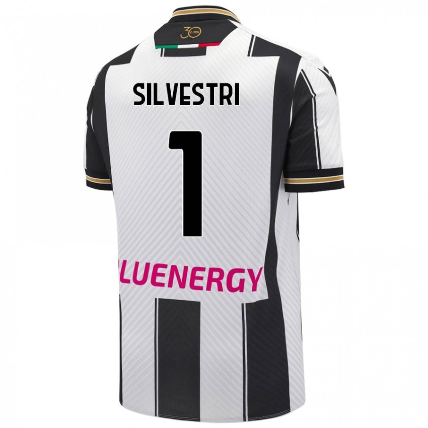 Hombre Camiseta Marco Silvestri #1 Blanco Negro 1ª Equipación 2024/25 La Camisa México