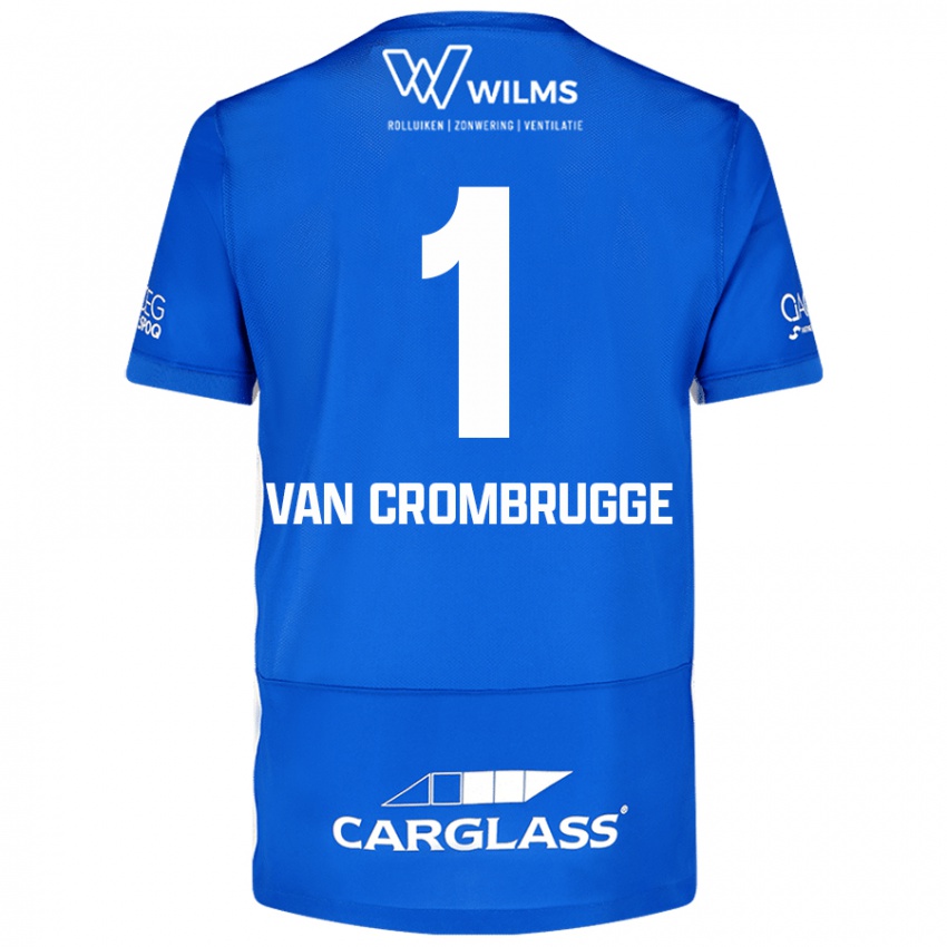 Hombre Camiseta Hendrik Van Crombrugge #1 Azul 1ª Equipación 2024/25 La Camisa México