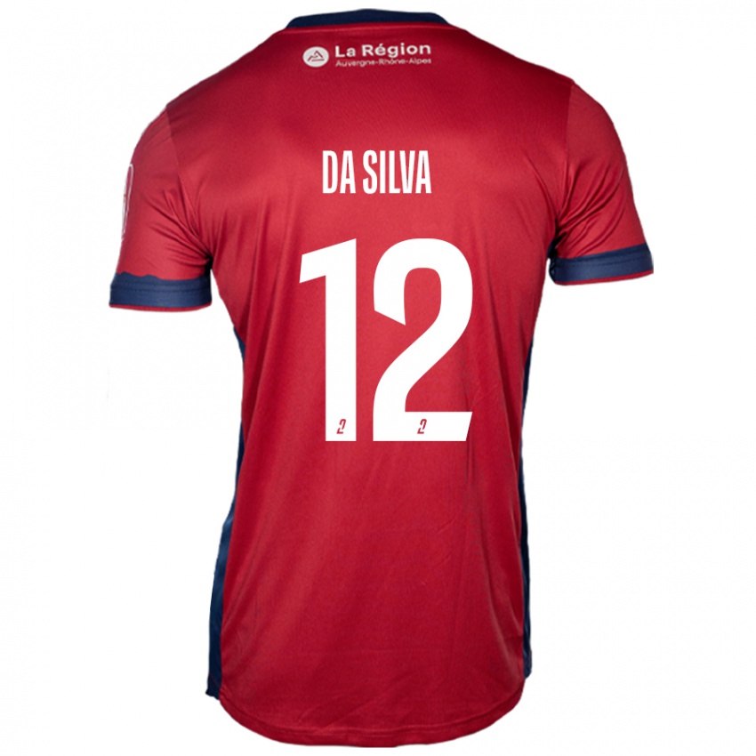 Hombre Camiseta Damien Da Silva #12 Borgoña Claro 1ª Equipación 2024/25 La Camisa México