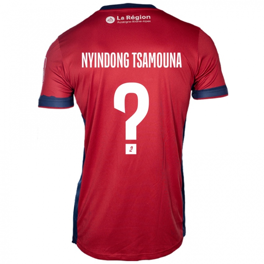 Hombre Camiseta Jean Nyindong Tsamouna #0 Borgoña Claro 1ª Equipación 2024/25 La Camisa México