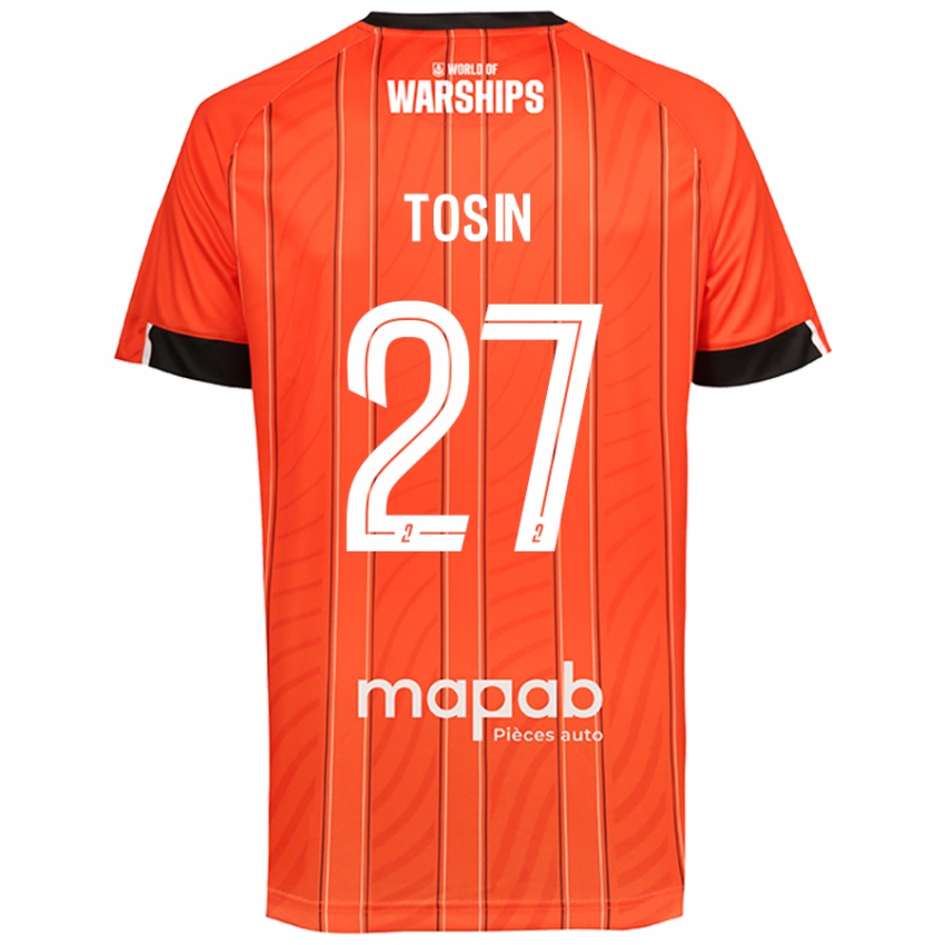 Hombre Camiseta Aiyegun Tosin #27 Naranja 1ª Equipación 2024/25 La Camisa México