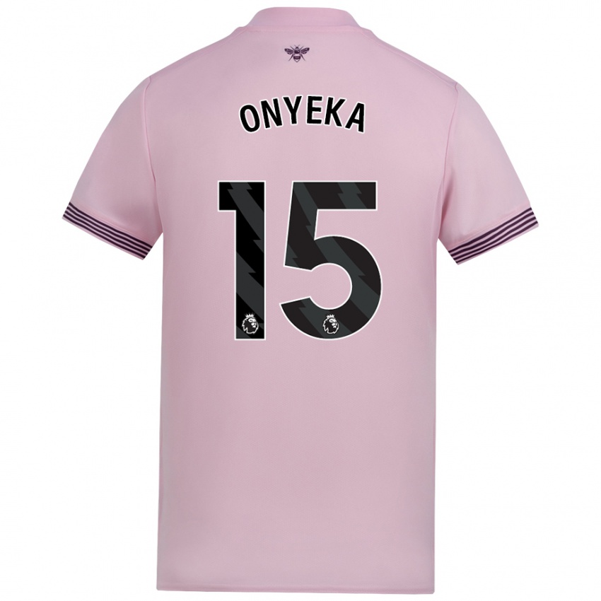 Hombre Camiseta Frank Onyeka #15 Rosa 2ª Equipación 2024/25 La Camisa México