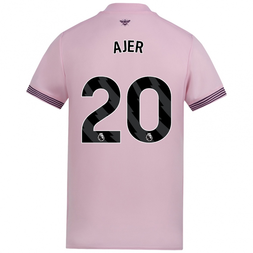 Hombre Camiseta Kristoffer Ajer #20 Rosa 2ª Equipación 2024/25 La Camisa México