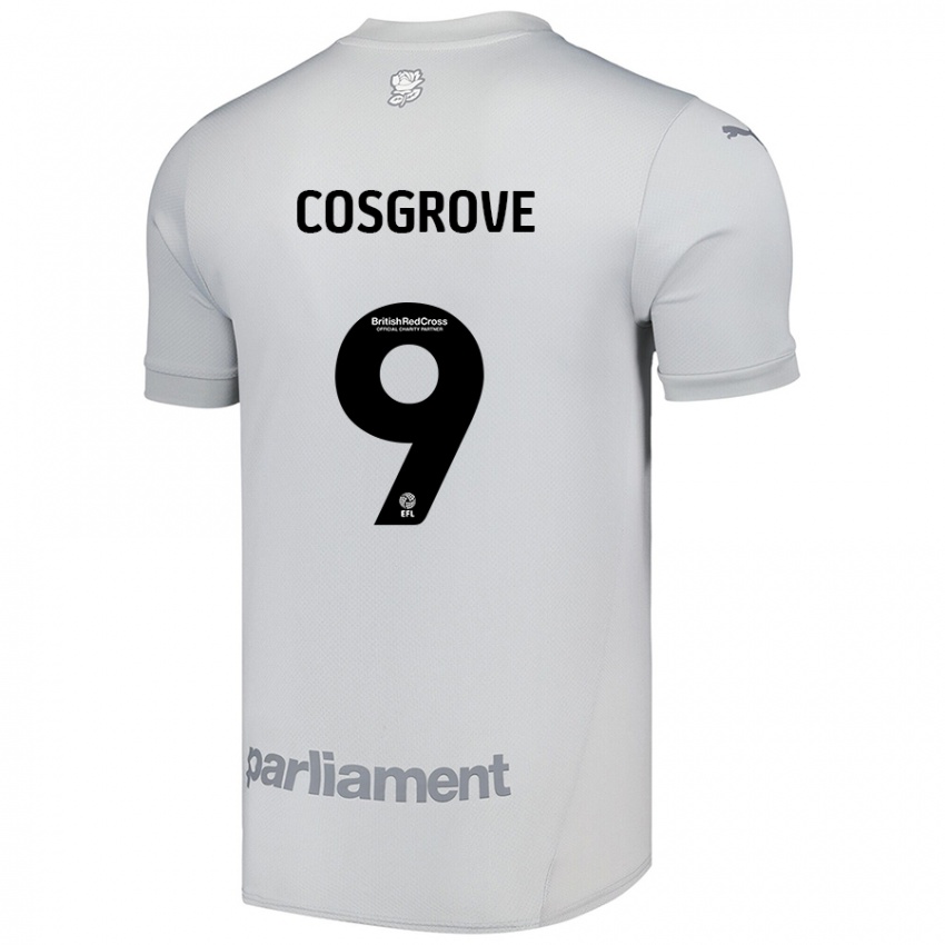 Hombre Camiseta Sam Cosgrove #9 Gris Plata 2ª Equipación 2024/25 La Camisa México