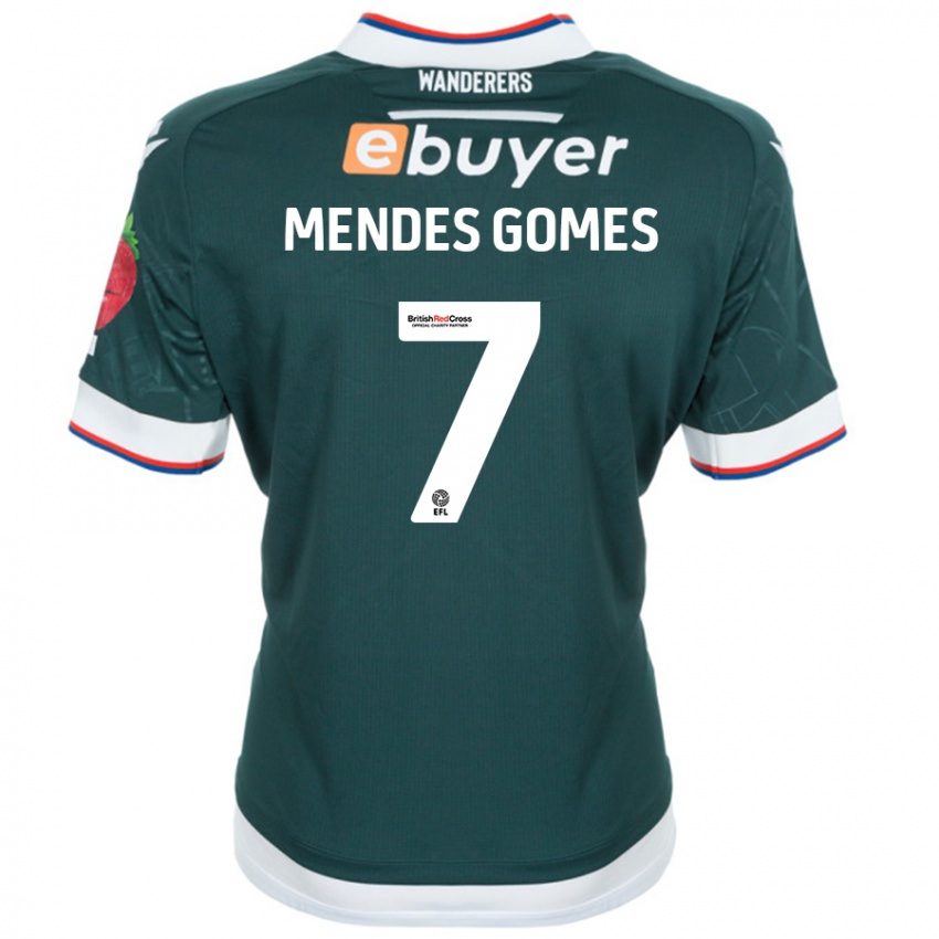 Hombre Camiseta Carlos Mendes #7 Verde Oscuro 2ª Equipación 2024/25 La Camisa México