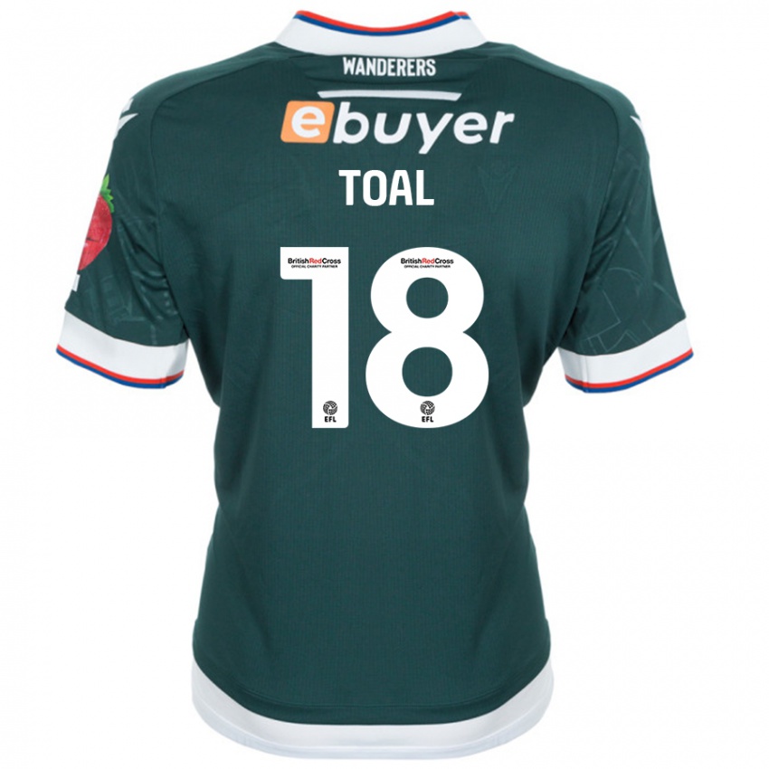 Hombre Camiseta Eoin Toal #18 Verde Oscuro 2ª Equipación 2024/25 La Camisa México