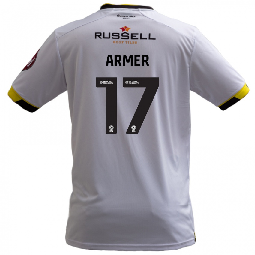 Hombre Camiseta Jack Armer #17 Blanco 2ª Equipación 2024/25 La Camisa México