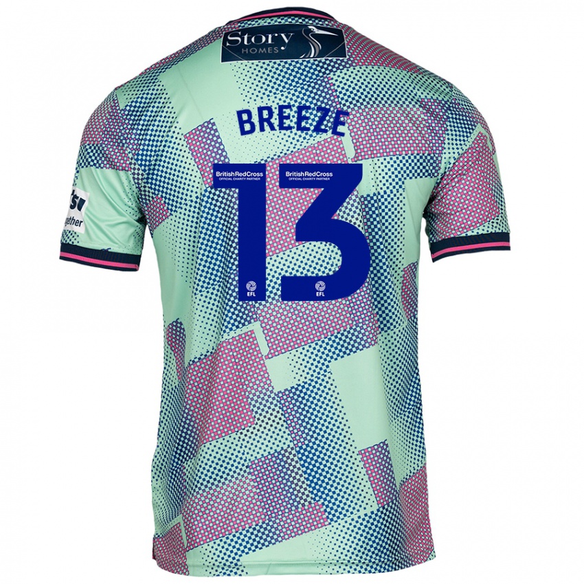 Hombre Camiseta Gabriel Breeze #13 Verde 2ª Equipación 2024/25 La Camisa México