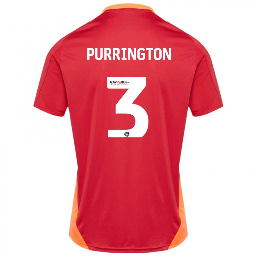 Hombre Camiseta Ben Purrington #3 Azul Blanquecino 2ª Equipación 2024/25 La Camisa México