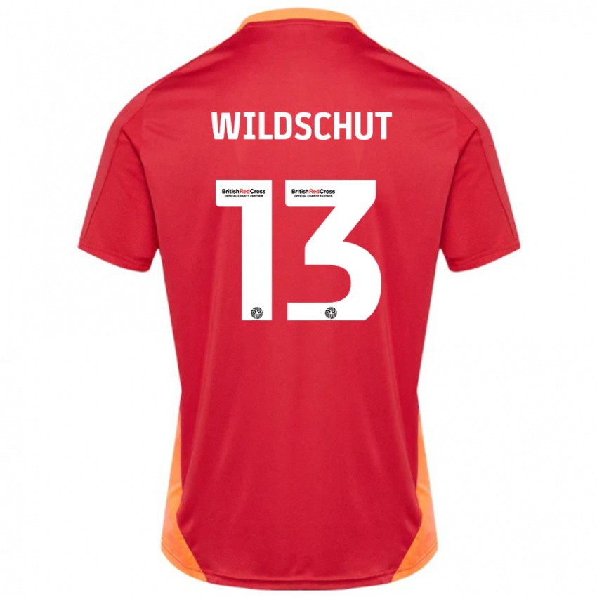 Hombre Camiseta Yanic Wildschut #13 Azul Blanquecino 2ª Equipación 2024/25 La Camisa México