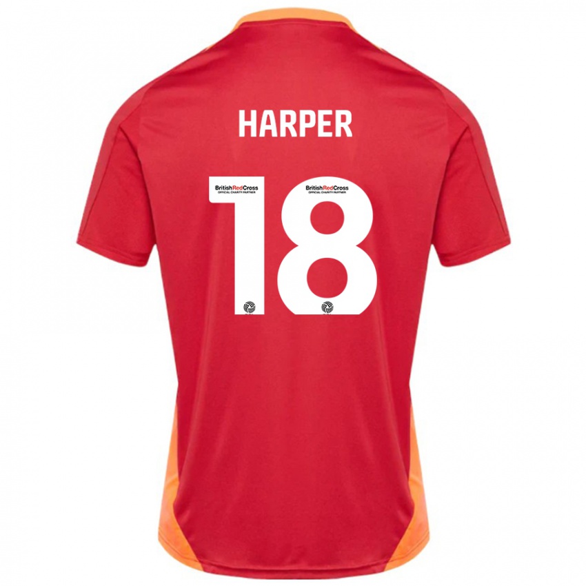 Hombre Camiseta Vincent Harper #18 Azul Blanquecino 2ª Equipación 2024/25 La Camisa México