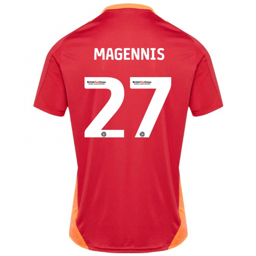 Hombre Camiseta Josh Magennis #27 Azul Blanquecino 2ª Equipación 2024/25 La Camisa México