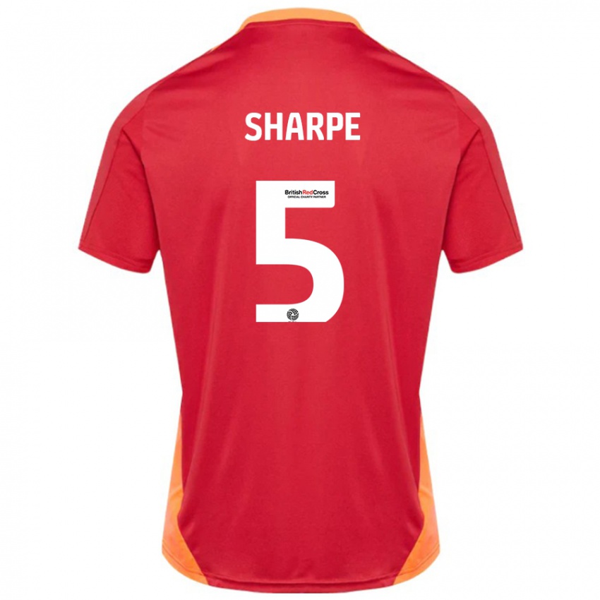 Hombre Camiseta Manfy Sharpe #5 Azul Blanquecino 2ª Equipación 2024/25 La Camisa México