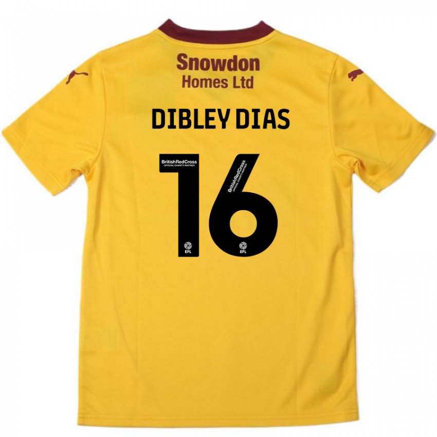 Hombre Camiseta Matt Dibley-Dias #16 Naranja Borgoña 2ª Equipación 2024/25 La Camisa México